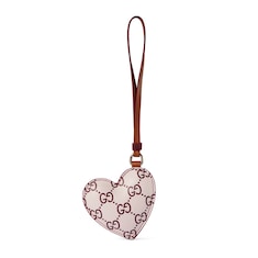 Heart-shaped bag charm