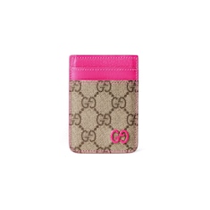 Bright pink trim magnetic card case