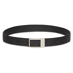 Reversible belt with rectangular buckle