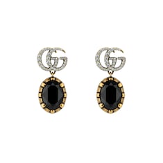 ต่างหู GG Marmont crystal earrings