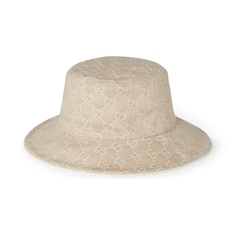 GG denim bucket hat with Horsebit