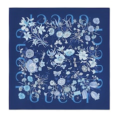 Printed silk twill carré