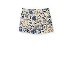 Flora cotton bouclé jacquard shorts