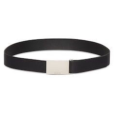 Belt with rectangular buckle