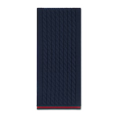 Kinderschal aus Wollstrick mit Web