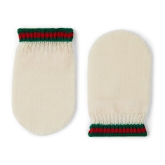 Baby wool mittens with Web
