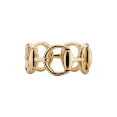 Gucci Horsebit系列18k金戒指
