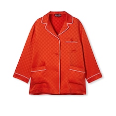 GG satin shirt