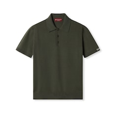 Poloshirt aus Seiden- und Baumwollstrick
