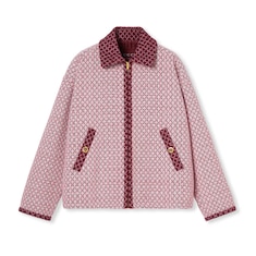 Diamond cotton bouclé zip jacket