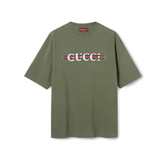 Heavy cotton jersey T-shirt with print