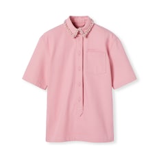 Chemise en denim avec broderie