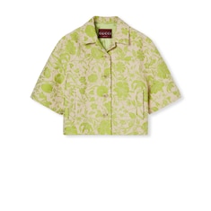 Flora cotton bouclé jacquard jacket