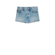 Short en denim lavé à la pierre