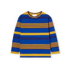 Camiseta infantil de algodón a rayas