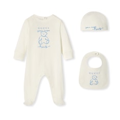 Baby cotton three-piece gift set