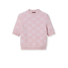 GG wool bouclé jacquard top