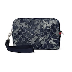 GG denim small crossbody bag