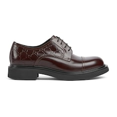 Zapato con cordones y detalle GG para hombre