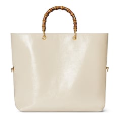 Borsa shopping reversibile con bambù misura grande