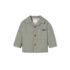 Babyjacke aus karierter Baumwolle