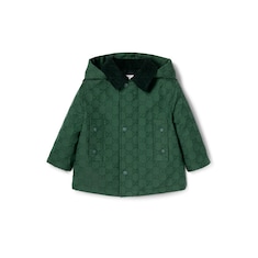 Giacca neonato con cappuccio in cotone GG