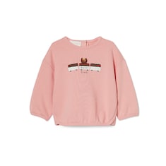 Sudadera de algodón estampado para bebé