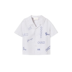 Baby embroidered muslin shirt