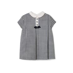 Baby wool gingham dress