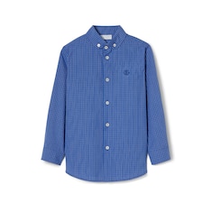 Children's checked cotton shirt