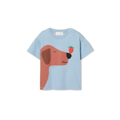 T-shirt neonato in cotone stampato
