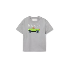 T-shirt neonato in cotone con stampa