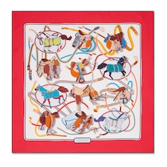 Pañuelo cuadrado seda motivo proyecto 90 x 90