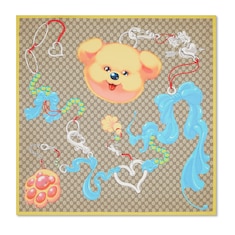90x90项目印花桑蚕丝方巾