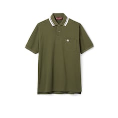 Cotton piquet polo shirt with embroidery