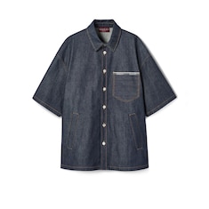 Hemd aus Selvedge-Baumwolldenim mit Logo