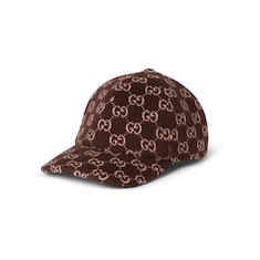 Gorra de béisbol de lana con GG