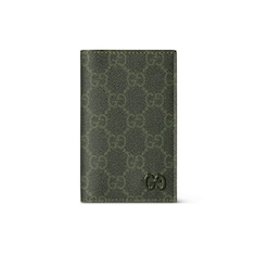 Green interior GG long card case