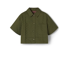GG cotton gabardine shirt