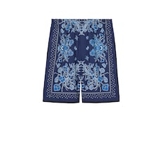 Shorts in popeline di cotone stampato