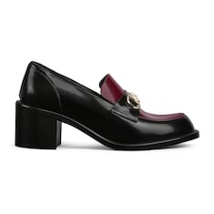 Damenloafer mit Absatz und Horsebit