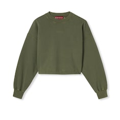 Cotton jersey sweatshirt with embroidery