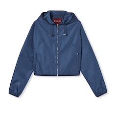 Veste en gabardine avec logo en métal