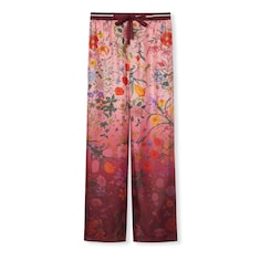 Printed silk pants