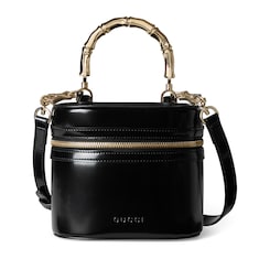 Mini-Kosmetiktasche mit Bambusgriff