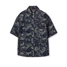 GG jacquard denim shirt