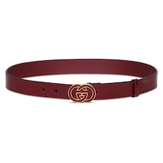 Belt with Interlocking G buckle