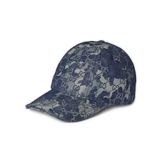 GG denim baseball hat with Web