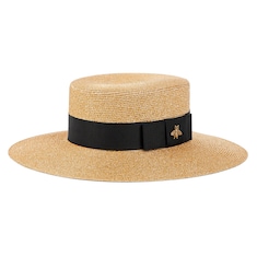 Cappello in paglia con lamé