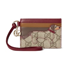 กระเป๋าใส่บัตร Card case with Double G and dog